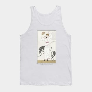 Robe de Drap Blanc Fashion Illustration by George Barbier Tank Top